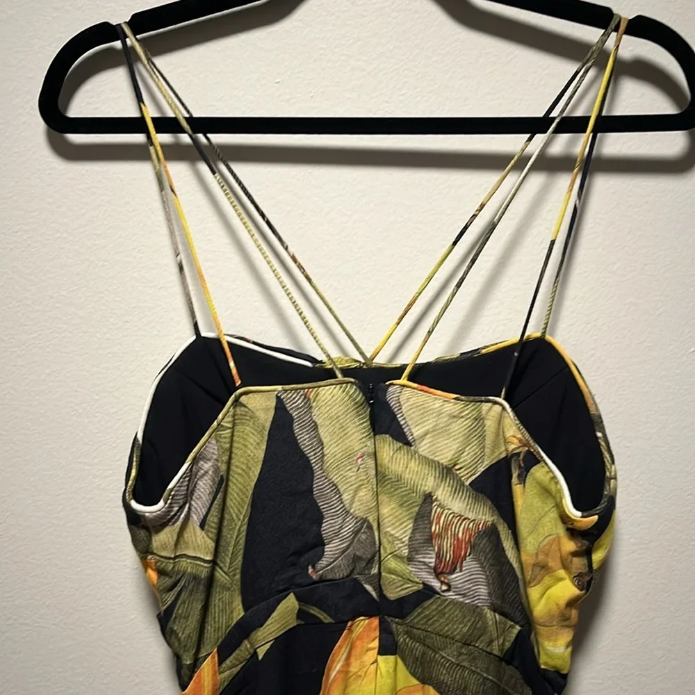 FARM Rio Black and Yellow Tropical Maxi Dress - Picture 8 of 10